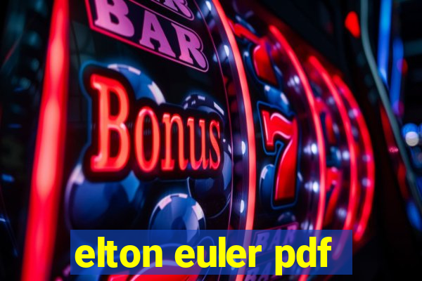 elton euler pdf