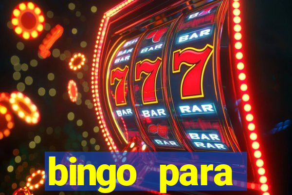 bingo para despedida de solteira para imprimir